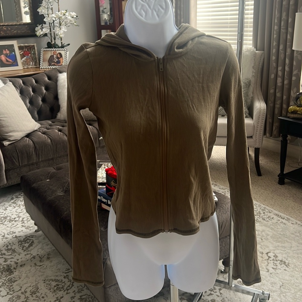 Skims cotton rib hoodie